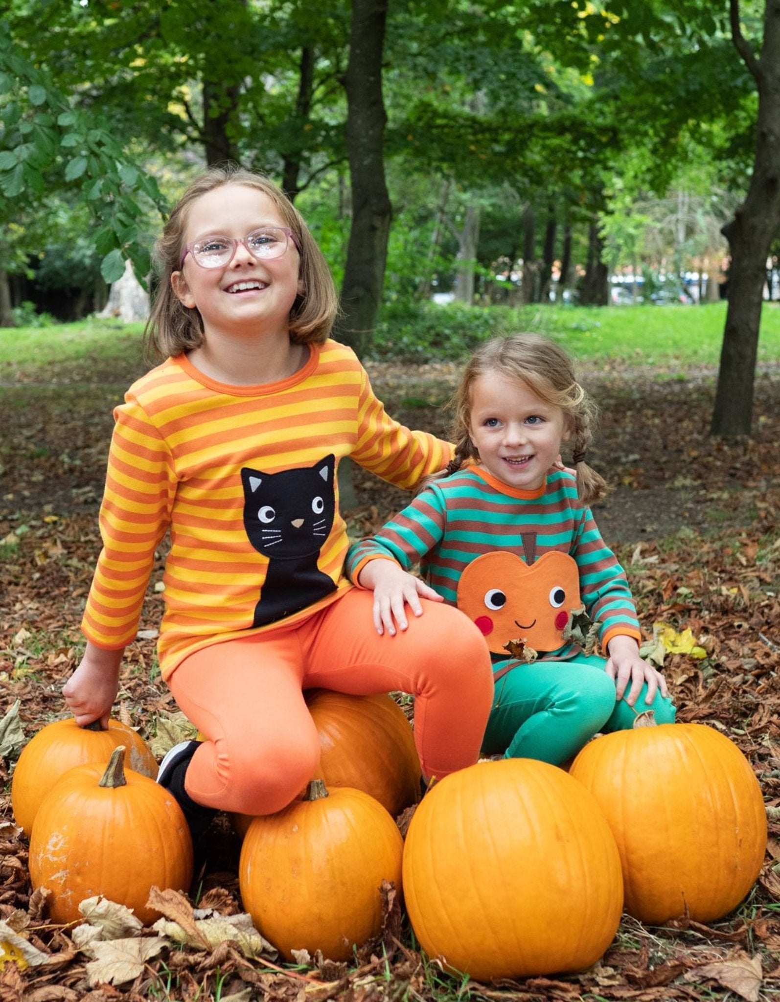 Organic Orange Basic Leggings