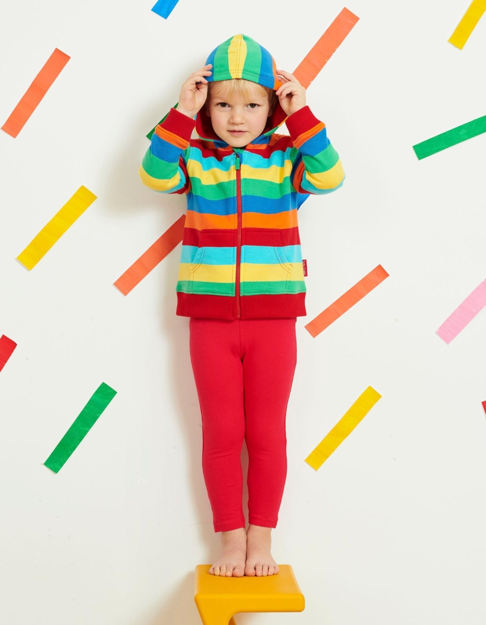 Organic Red Basic Leggings