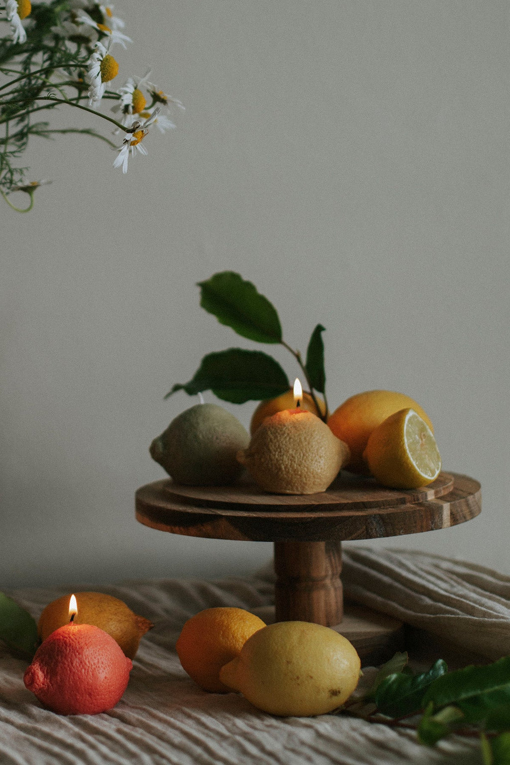 Lemon Shaped Candles Pack of 3