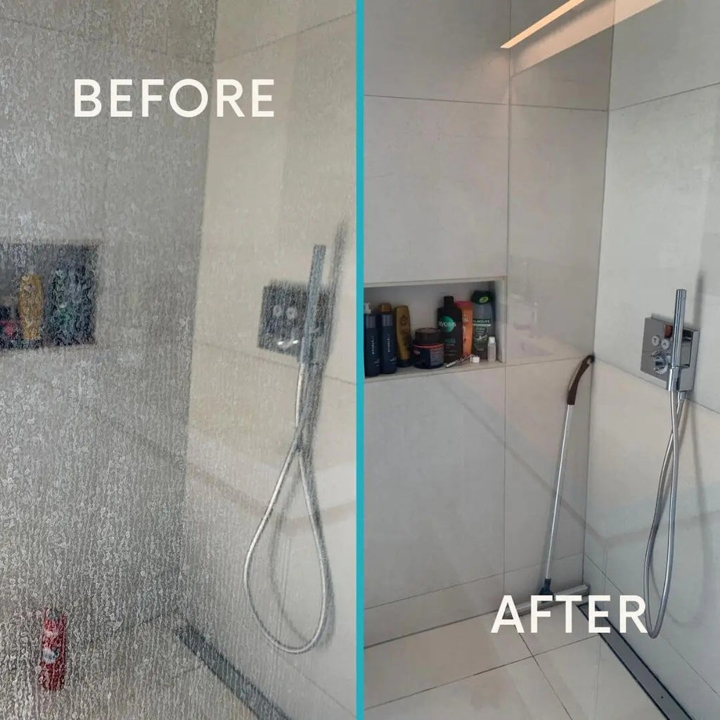 gentle mist of gogonano ecodescaler coating a sparkling chrome tap
