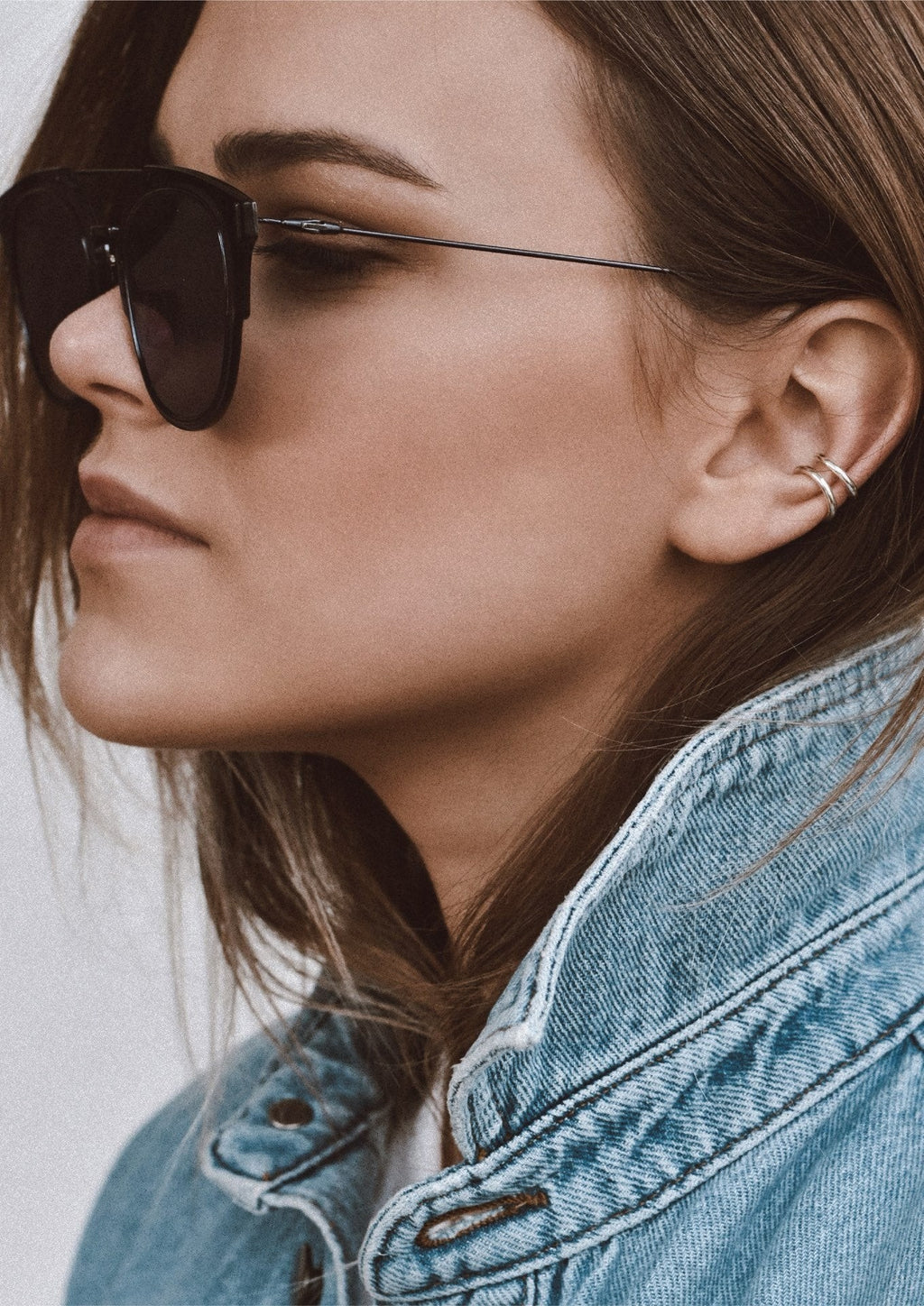 NO MORE Line Ear Cuffs - Silver, No Piercing Needed, Handmade & Sustainable - Comes with 2-Year Warranty by NO MORE at www.brixbailey.com
