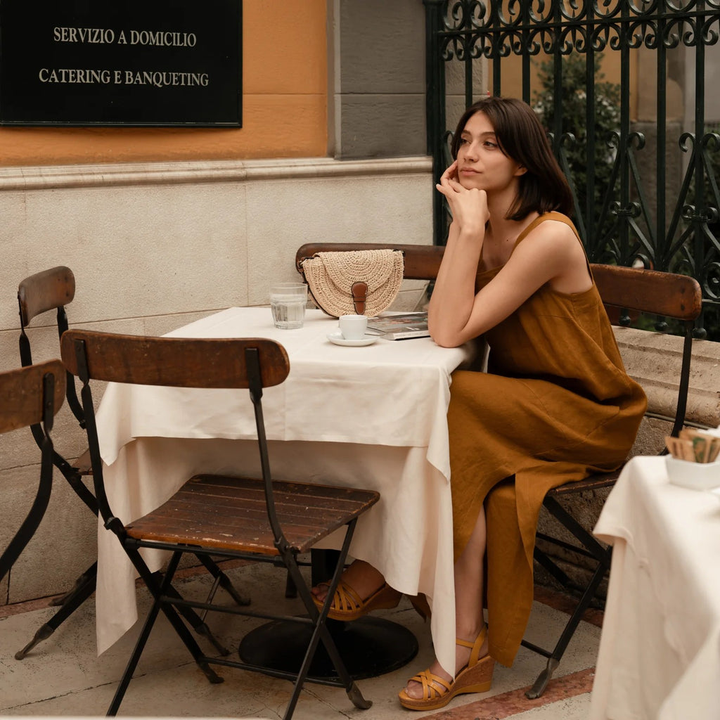 Enhance Your Wardrobe with the Versatile Fugue Linen Dress - Elegance & Comfort Combined by Linen Tales at www.brixbailey.com