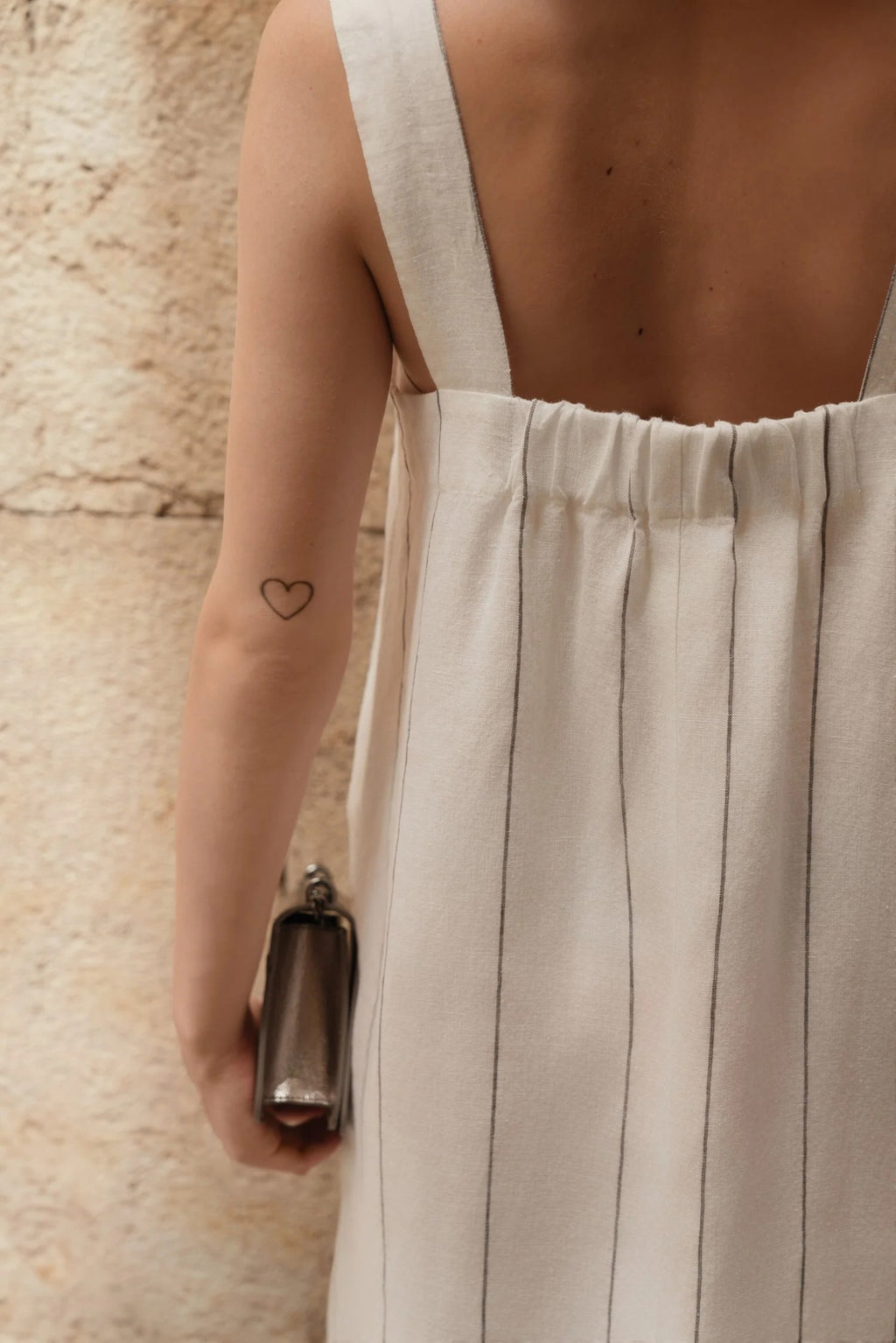 Experience Timeless Elegance with the Fugue Linen Dress - Sustainable & Ethically Made by Linen Tales at www.brixbailey.com