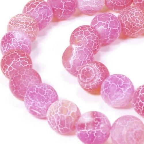 Amelie Honey Baltic Amber and Dragon Agate Necklace in Pink and Purple