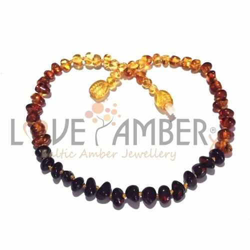 Adult Rainbow Baltic Amber Necklace Handmade