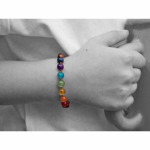 Child Chakra Gemstone Polished Cognac Baltic Amber Anklet Bracelet