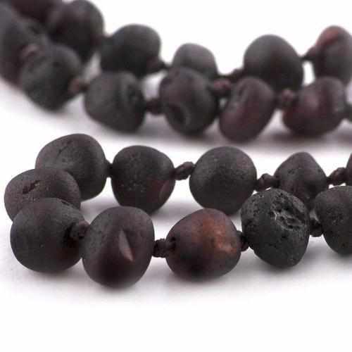 Child Raw Dark Cherry Baltic Amber Anklet Bracelet