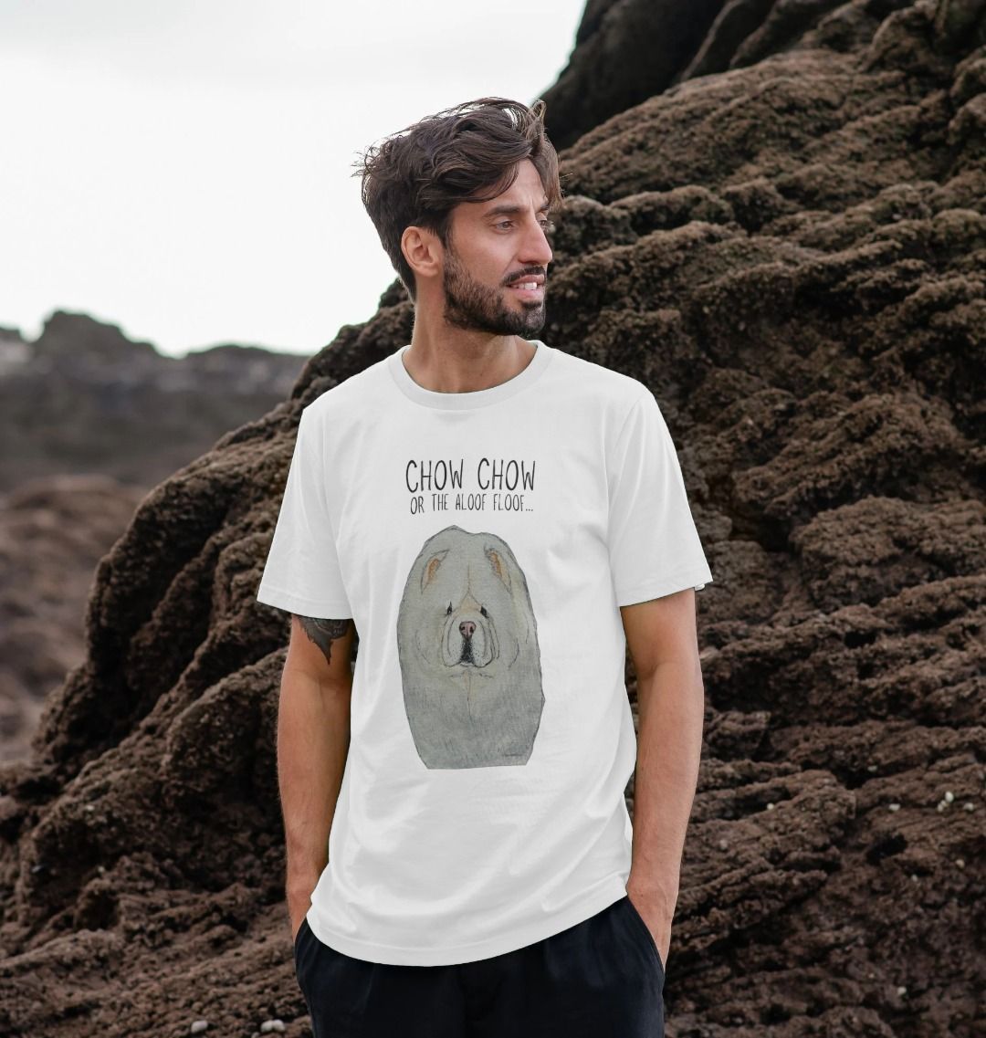 Cream Chow Chow Men's T-Shirt
