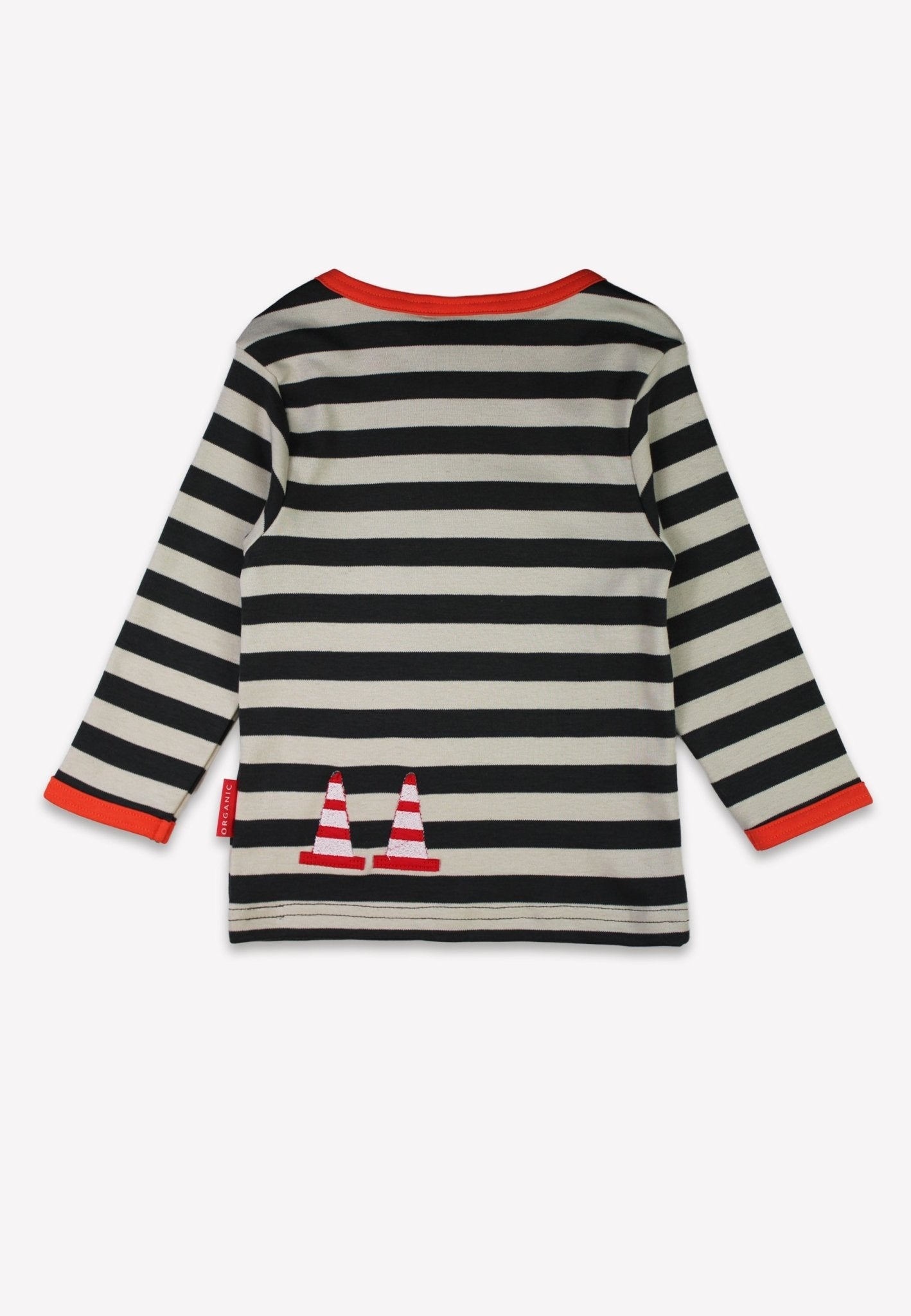 Organic Grey Digger Applique Long Sleeved T-shirt