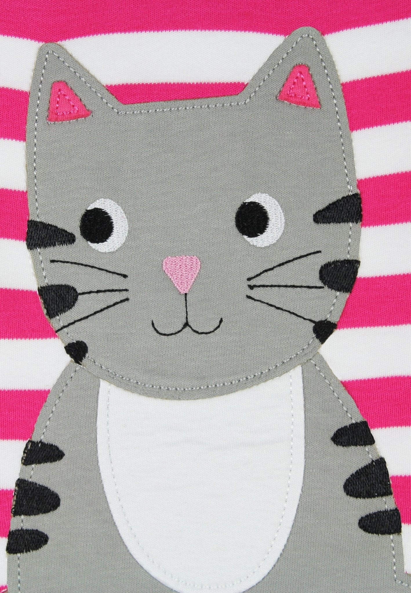 Organic Pink Kitten Long Sleeved T Shirt