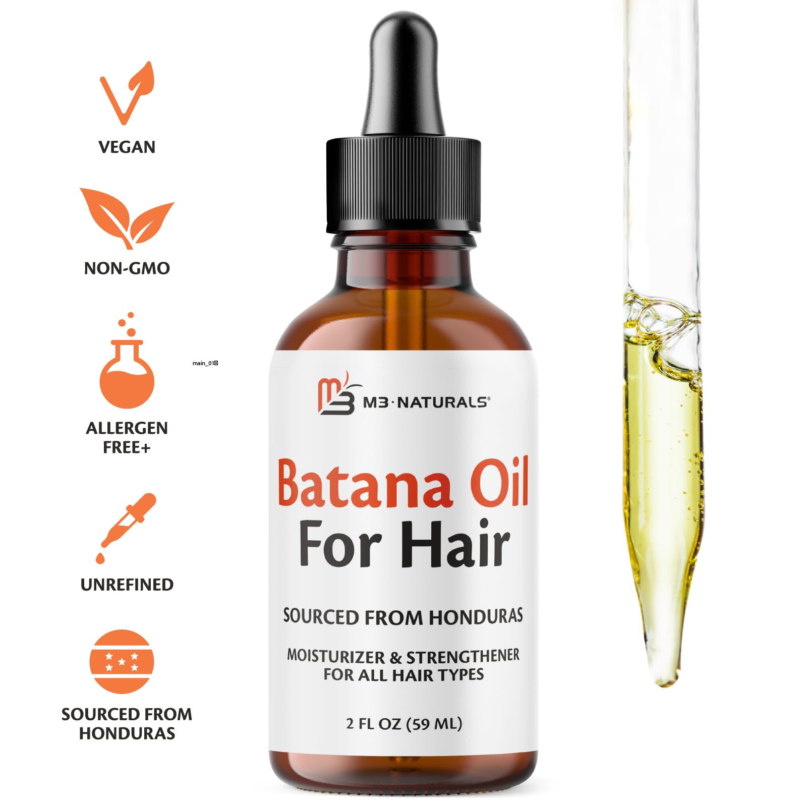 Vegan Batana Oil Pure and Unrefined 2 FL OZ