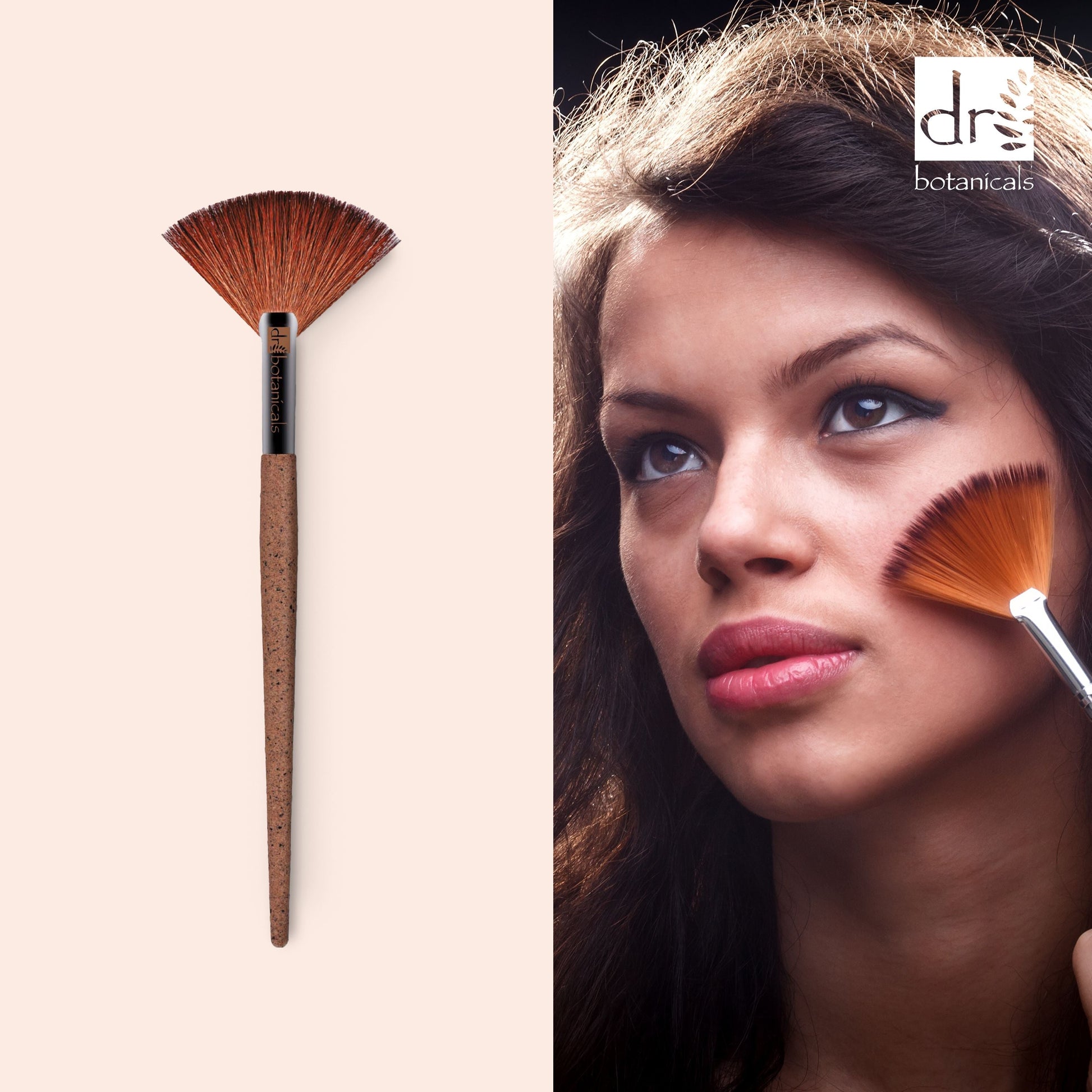 Coffee Ground Fan Brush Twin Pack
