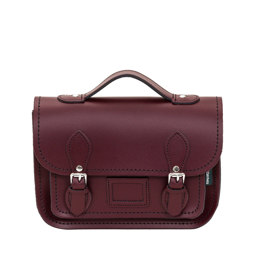 Leather Midi Satchel in Marsala Red - Pre-order Jan 2026 Delivery