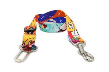 soft martingale dog collar for travel, shown in gentle morning light on a calm walk