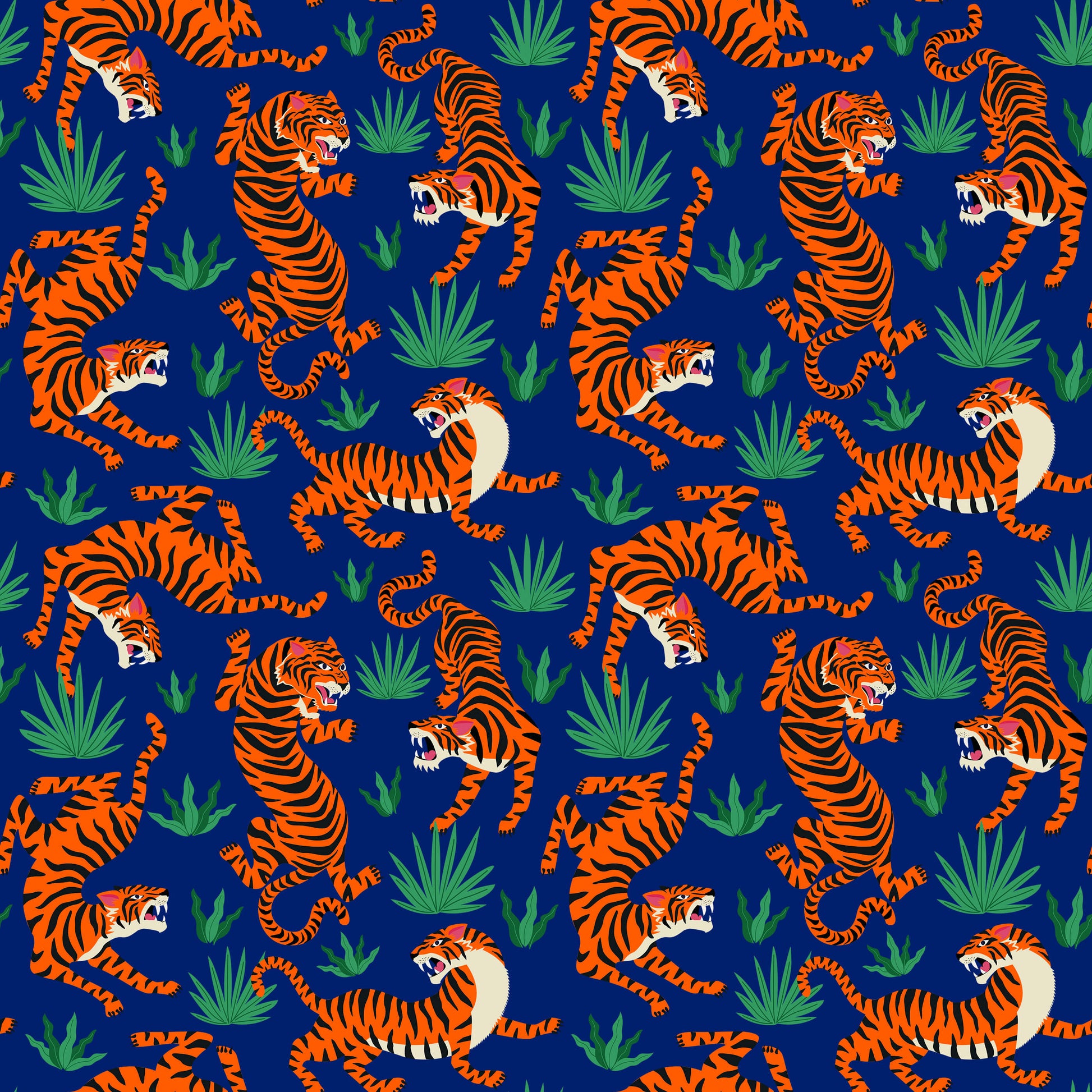 Oriental Tiger Wallpaper
