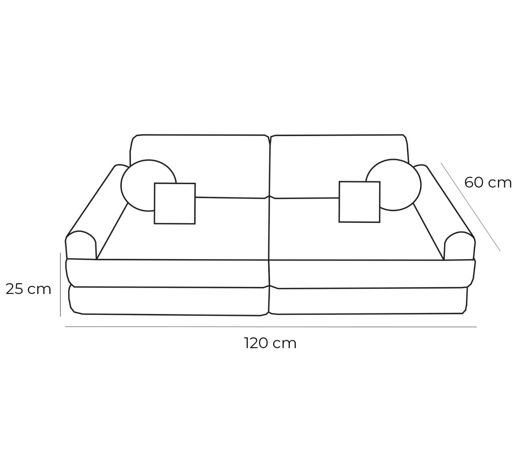 The MeowBaby Modular Sofa - Safe, Stylish & Versatile Children's Furniture by MeowBaby at www.brixbailey.com