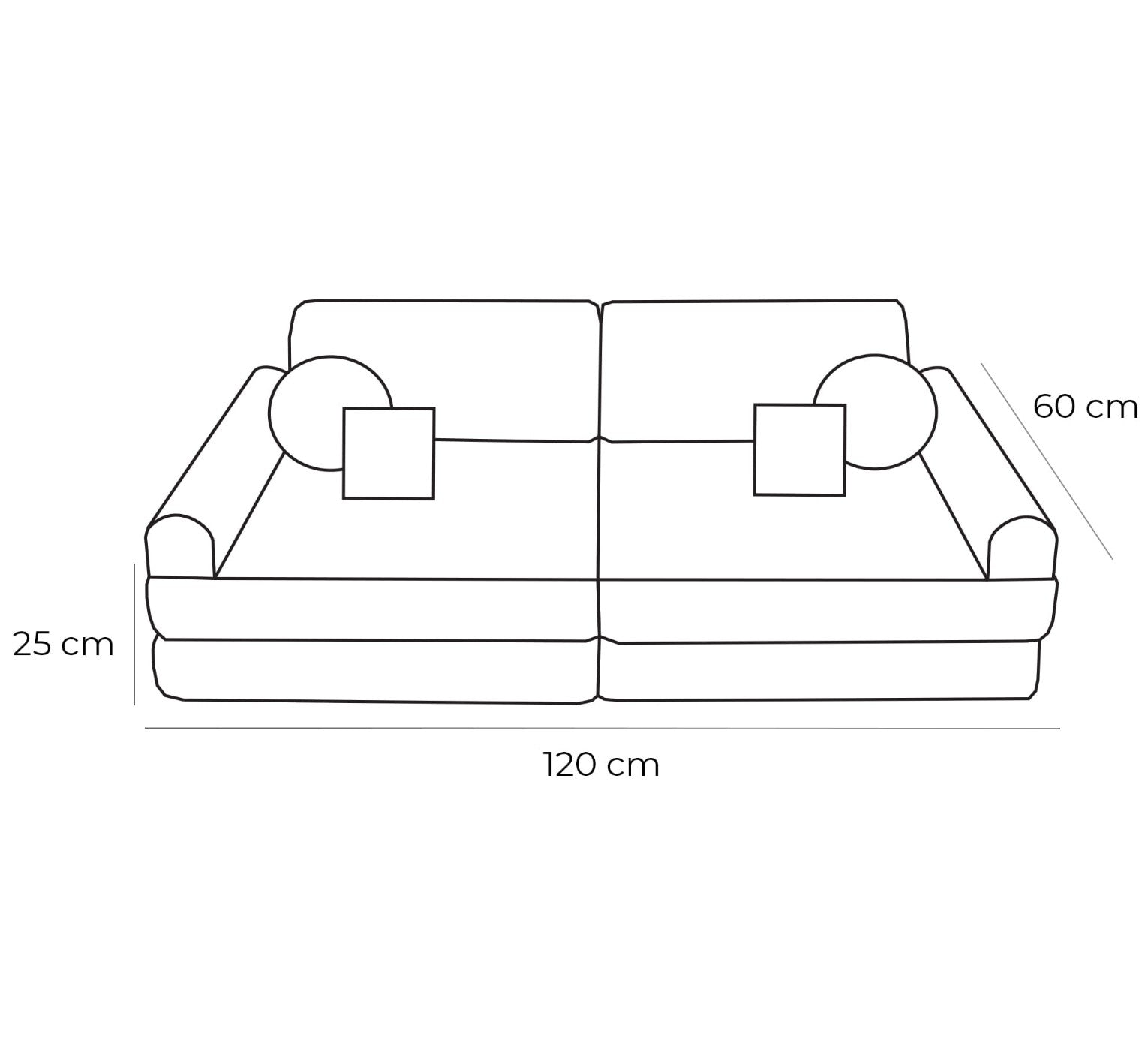 MeowBaby Modular Sofa for Children - Safe, Stylish & Versatile Furniture for Play and Comfort by MeowBaby at www.brixbailey.com