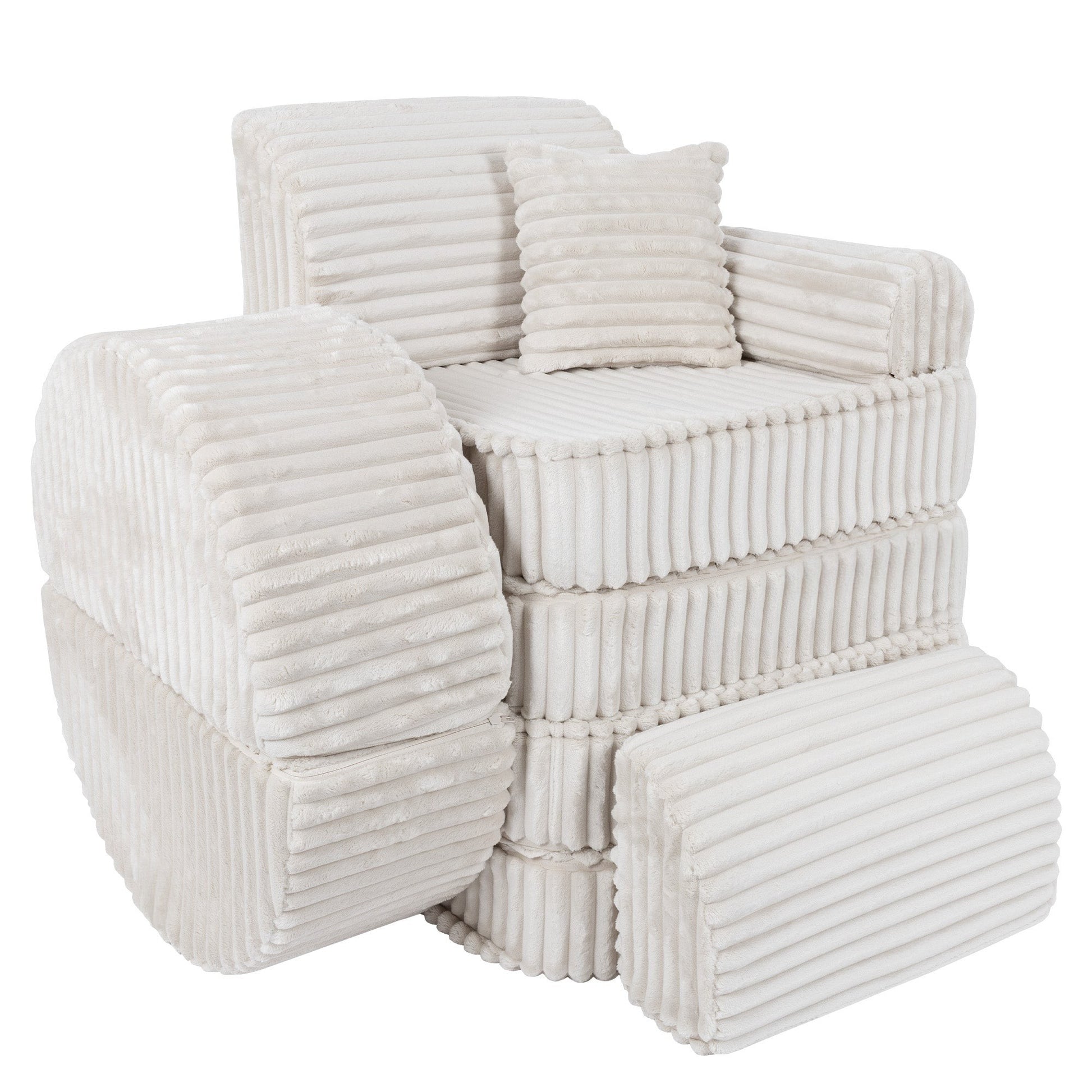 Medium Plus Kids Sofa – Compact, Stylish, and Comfortable - Versatile & Safe for Children by MeowBaby at www.brixbailey.com