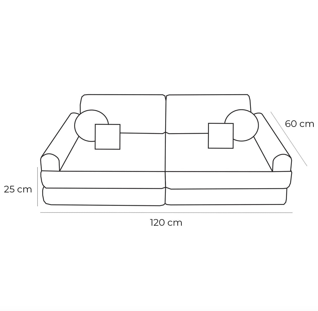 Medium Kids Sofa – Compact, Stylish, and Comfortable – Versatile & Safe for Children by MeowBaby at www.brixbailey.com