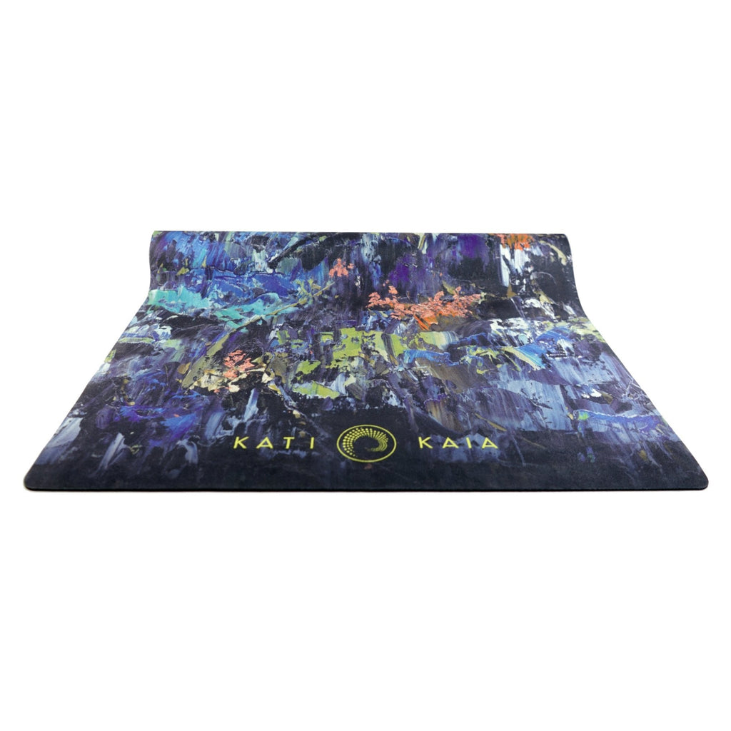 Blue Touring Yoga Mat Lightweight and Portable