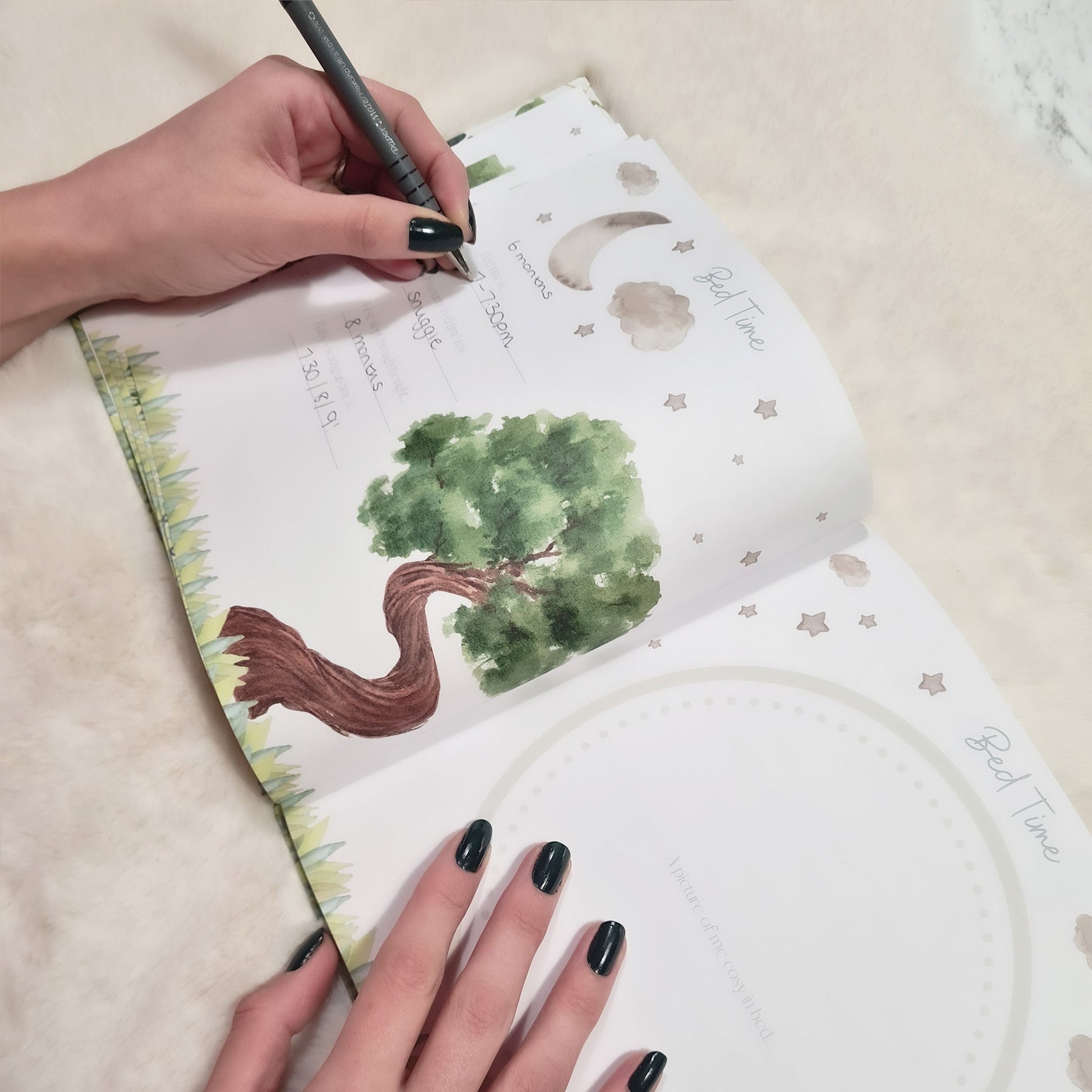 Baby Memory Book Jungle First Year Milestones