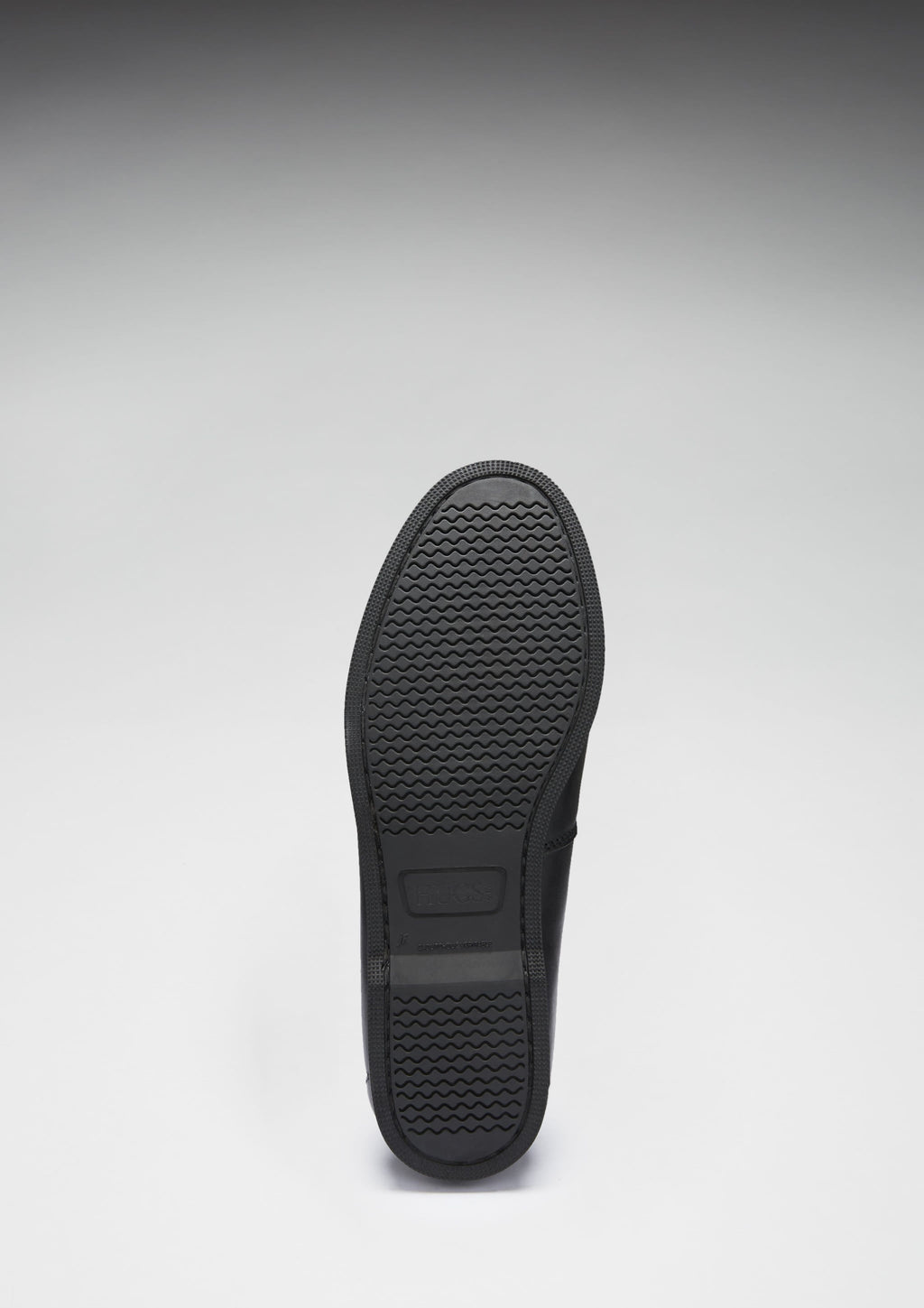 Black Leather Boat Loafers