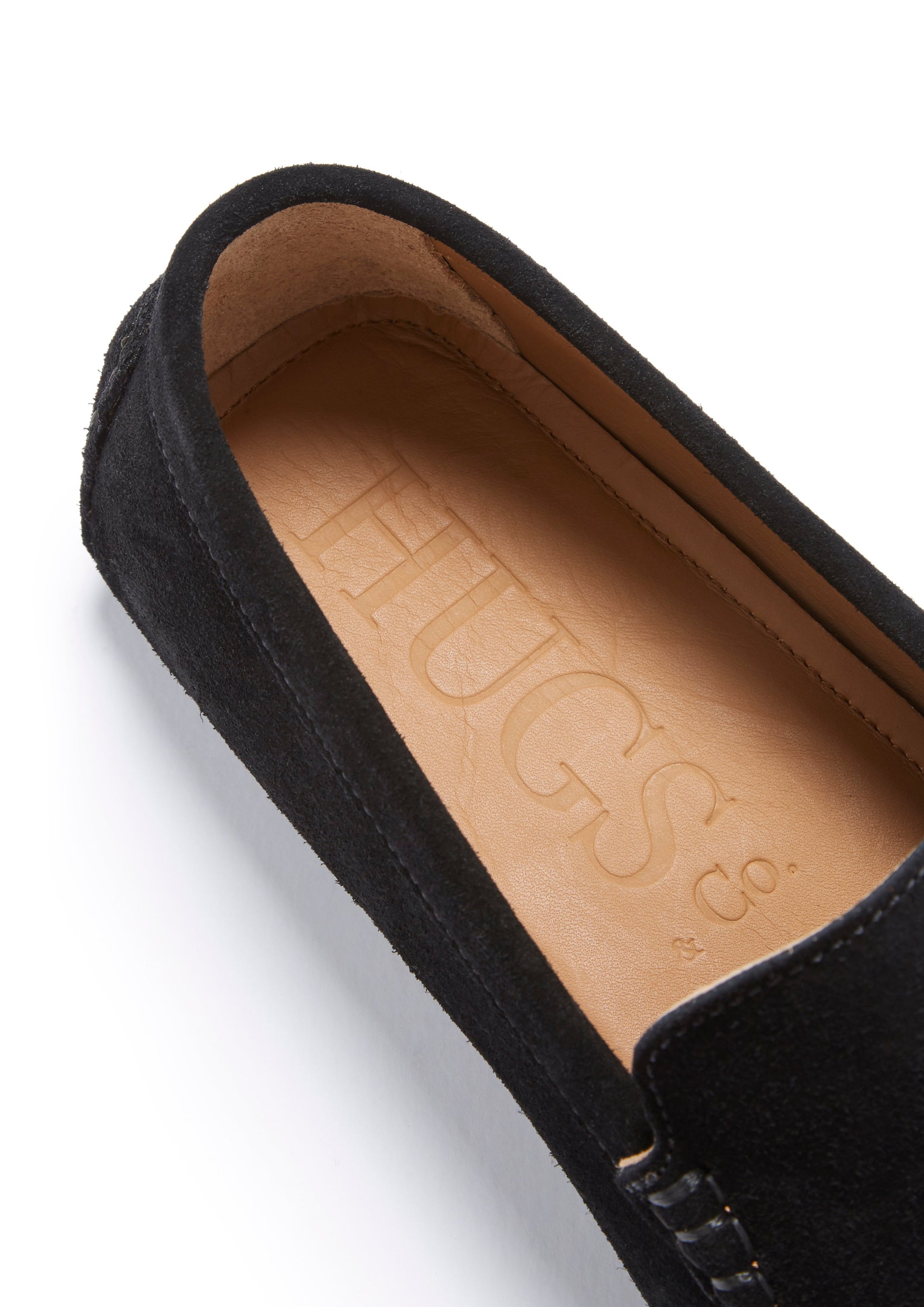 Black Suede Driving Loafer