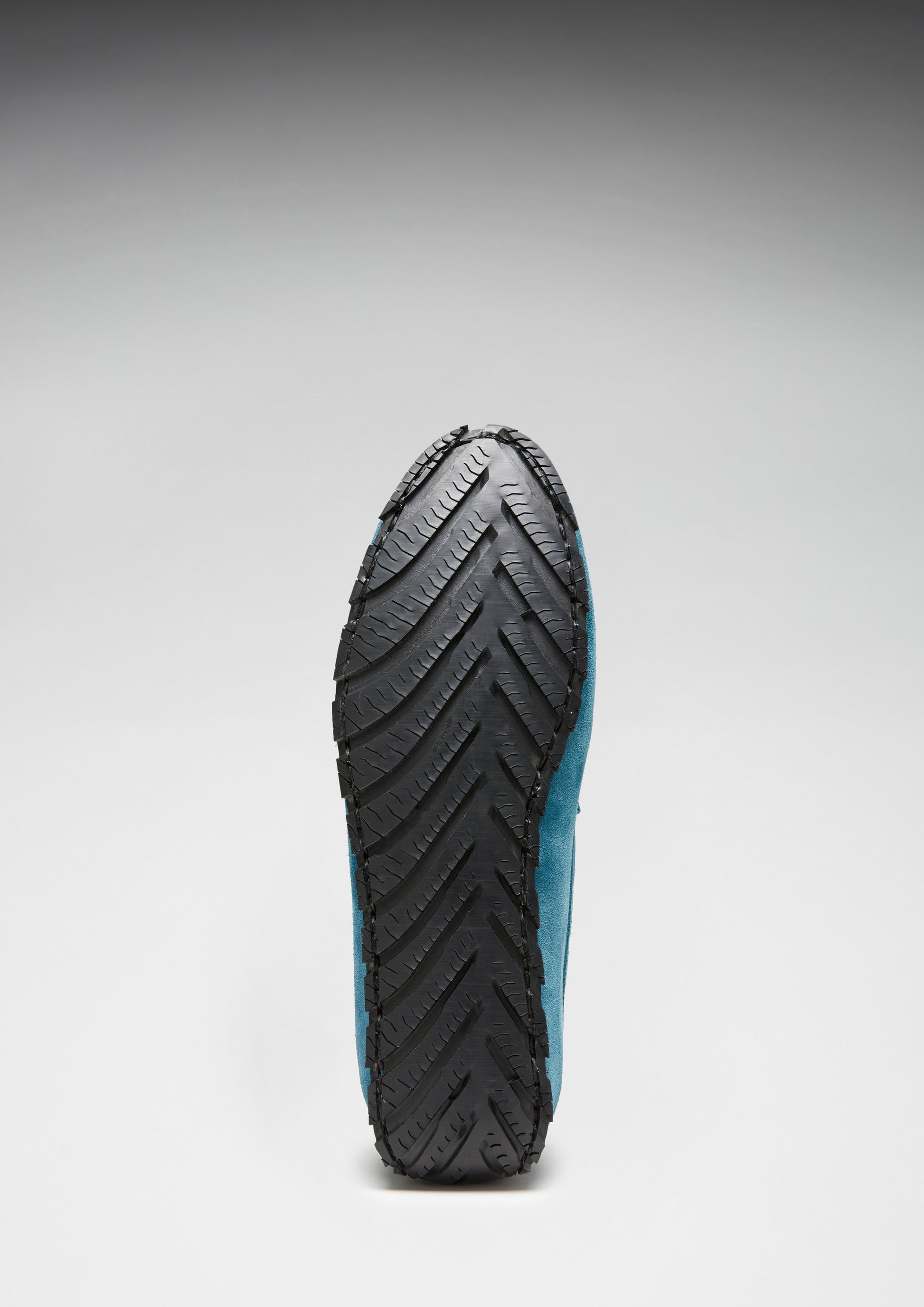 Petrol Blue Suede Driving Loafers