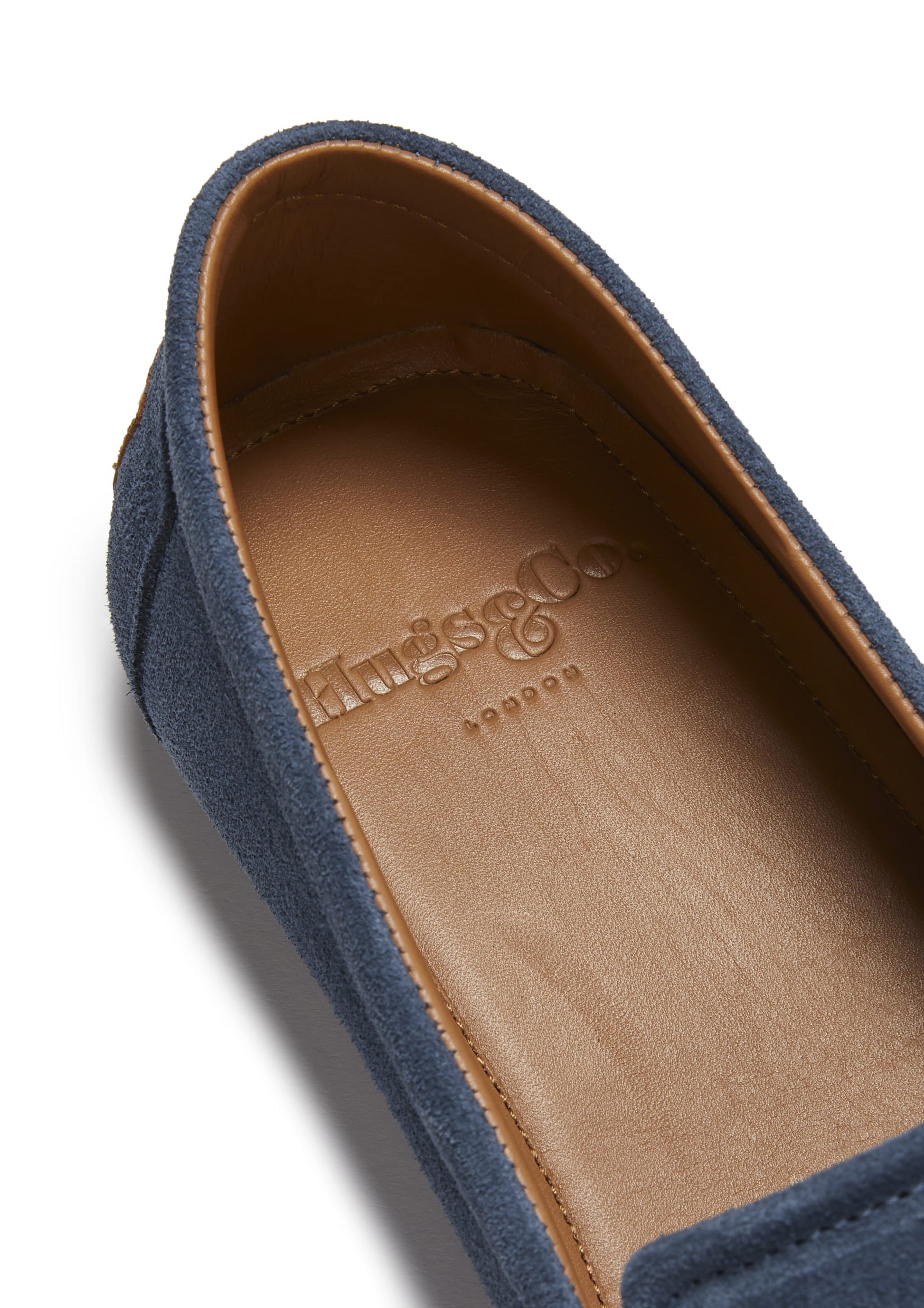 Denim Blue Suede Espadrilles with Upcycled Tyre Sole