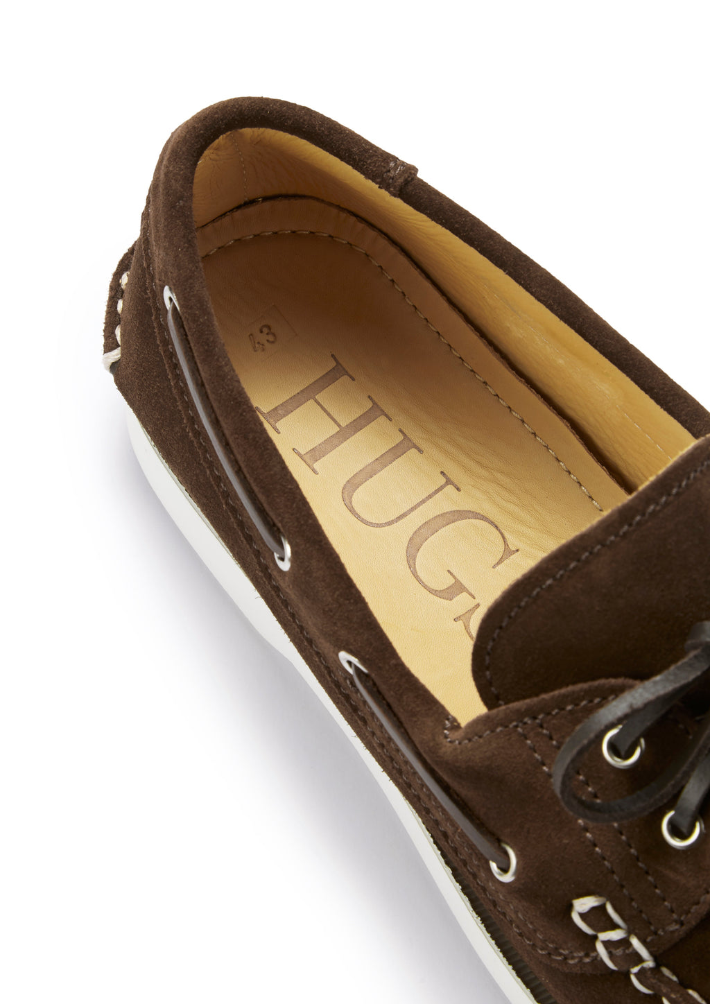 Brown Suede Deck Shoes for Men