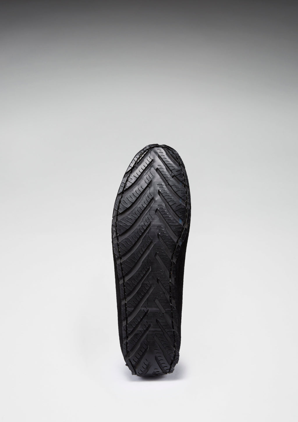 Black Suede Tyre Sole Laced Driving Loafers