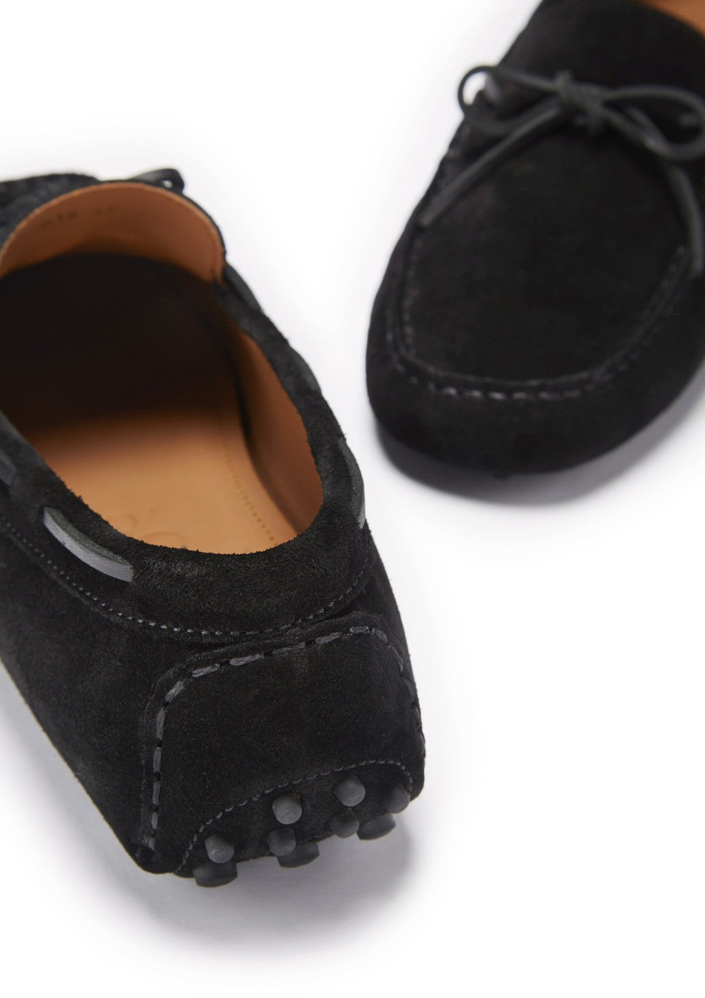 Black Suede Driving Loafers