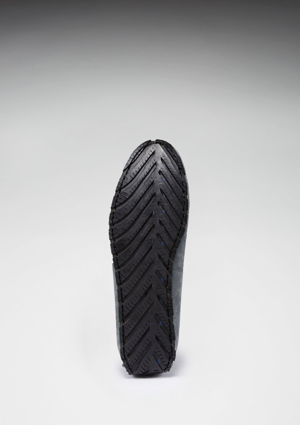 Slate Grey Suede Tyre Sole Laced Driving Loafers