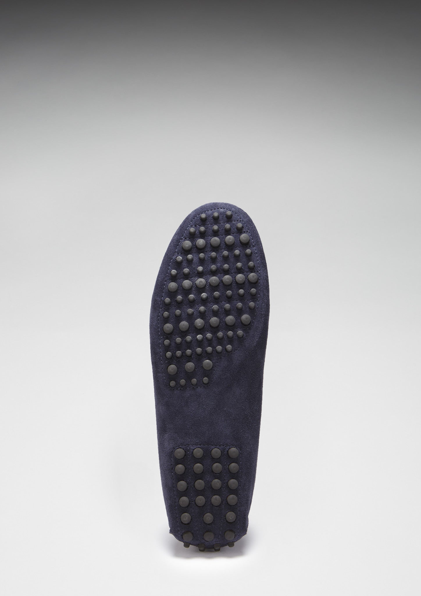 Navy Blue Suede Driving Loafers