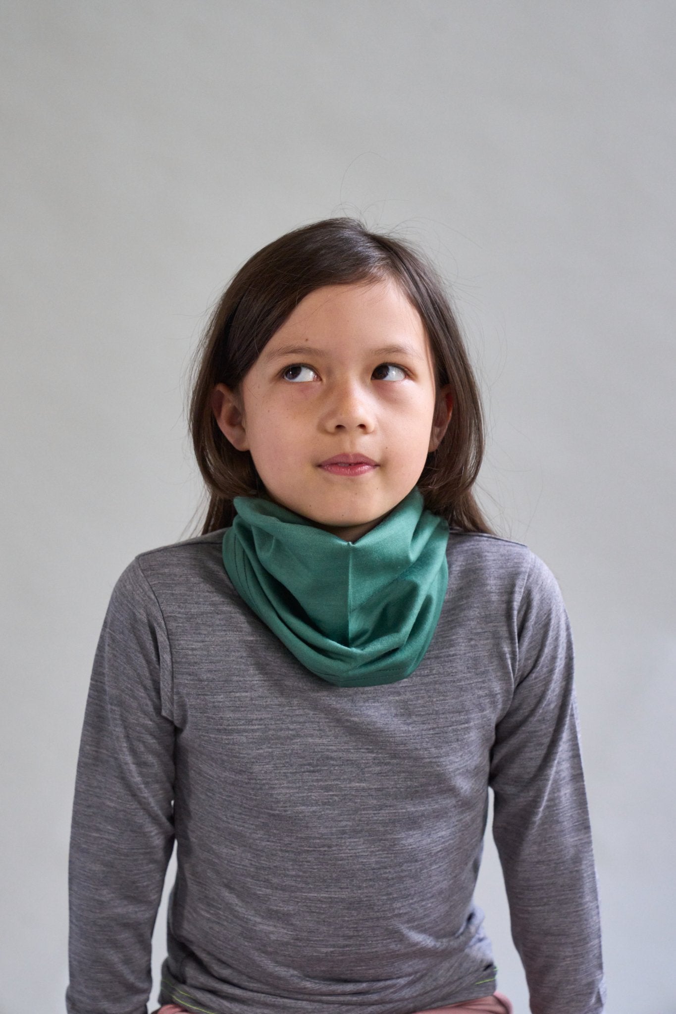 Merino Wool Snood in Emerald Green