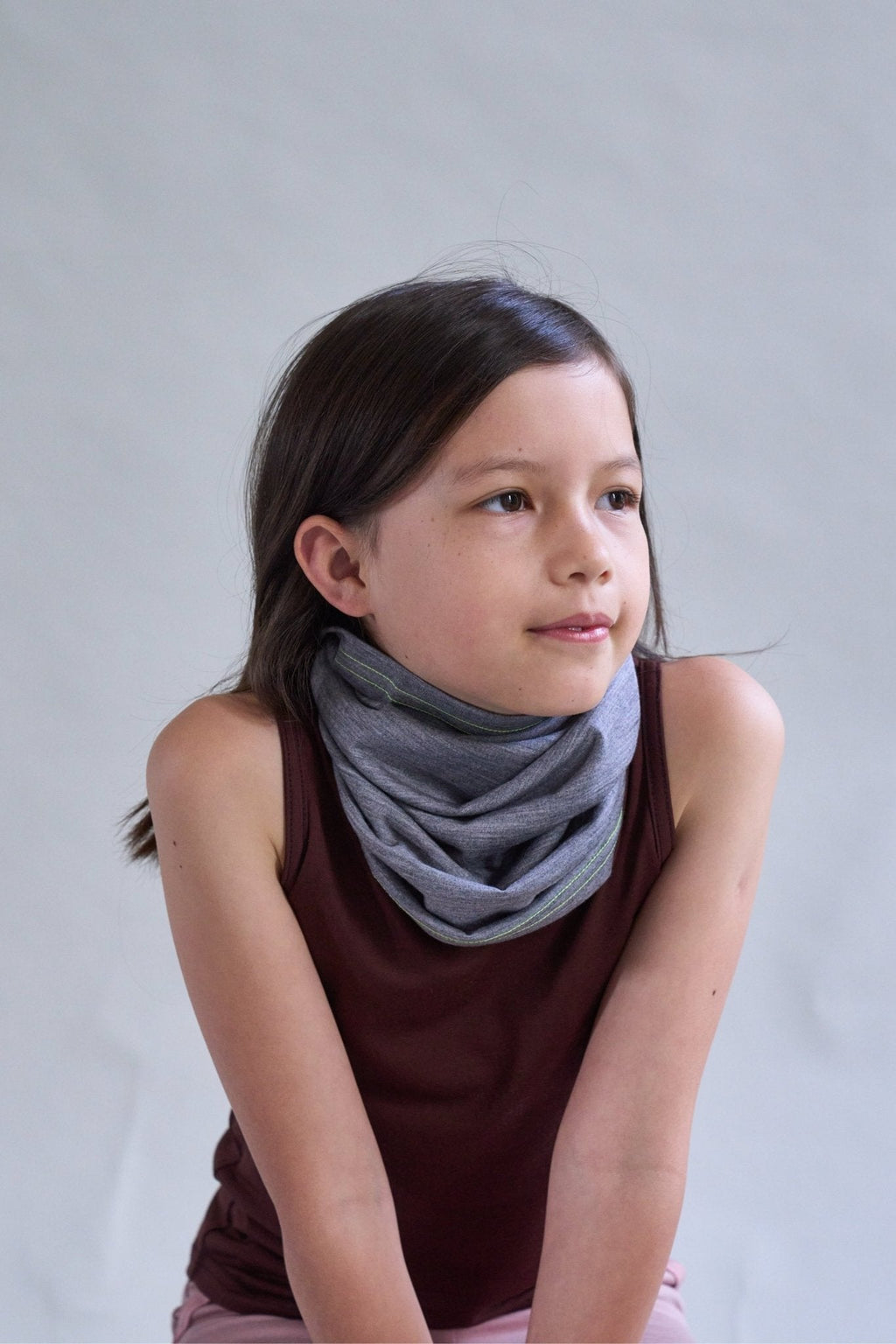 Grey Marle Merino Snood