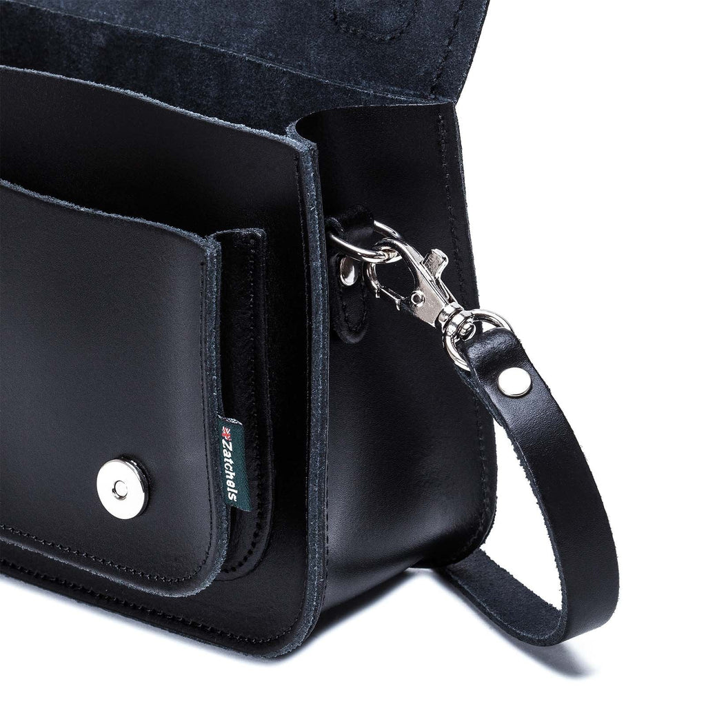 Handmade Leather Micro Satchel Navy