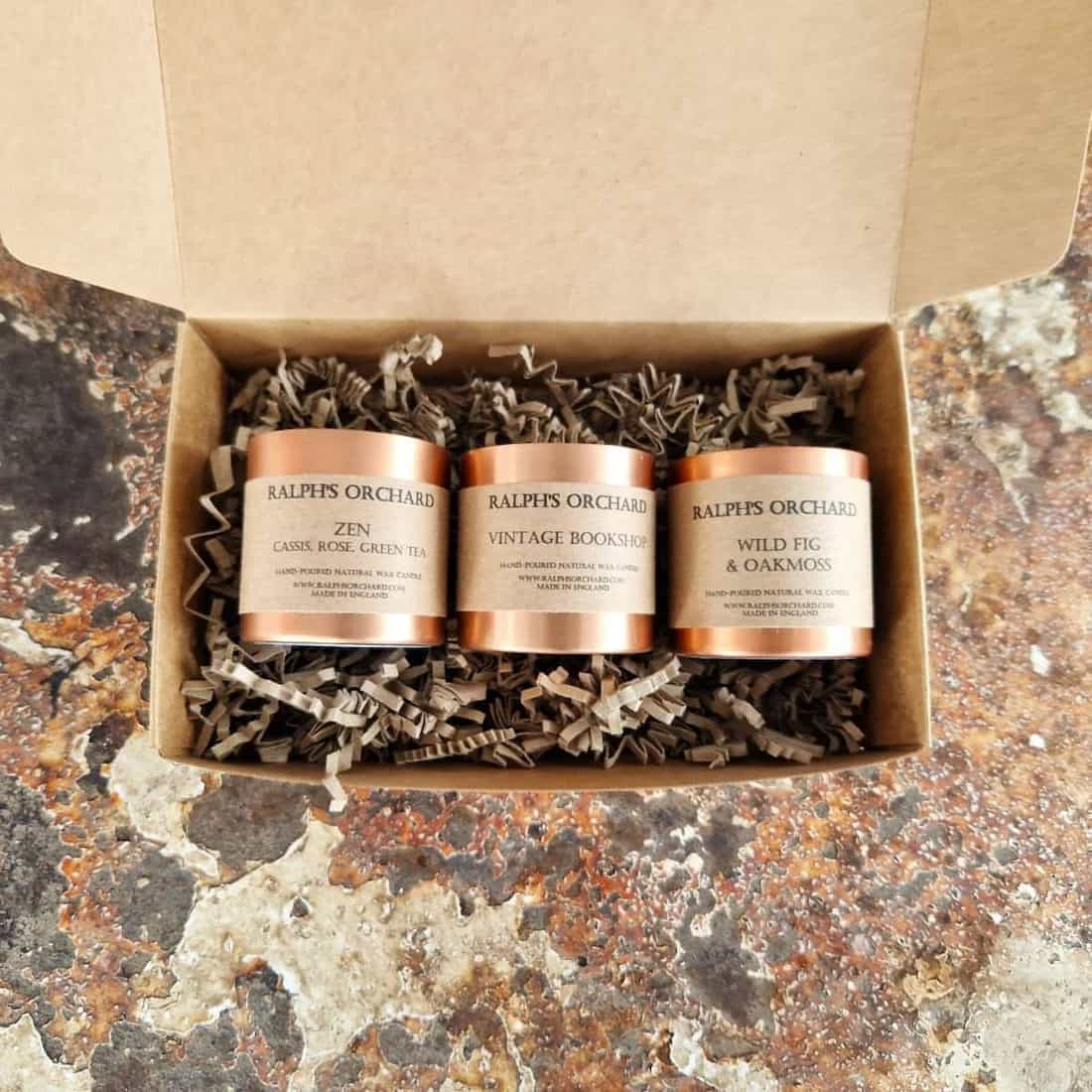Mini Scented Candles Gift Set of 3