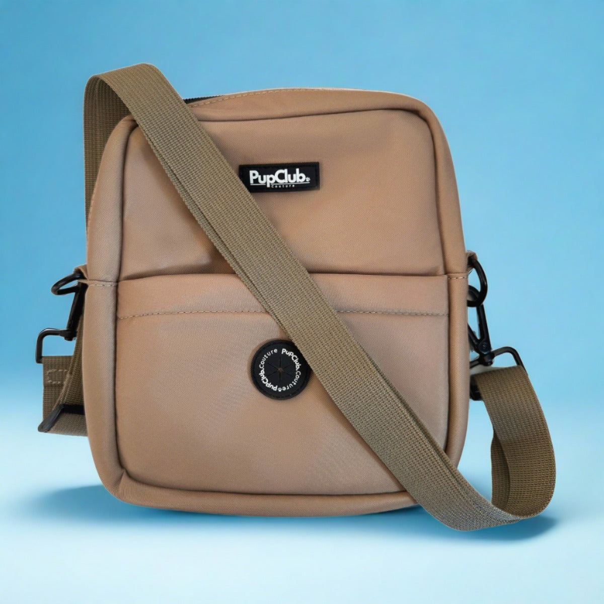 Mini Dog Walking Bag in Tan