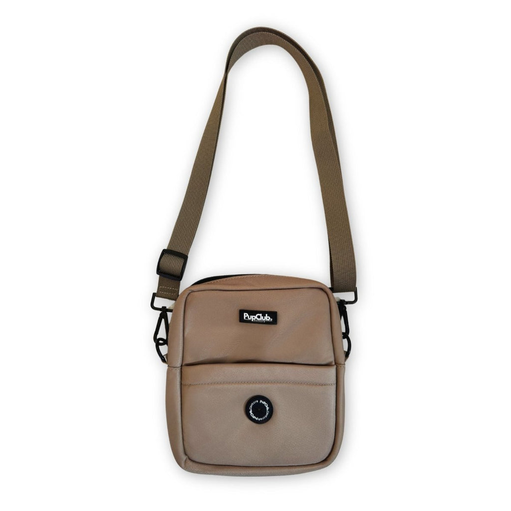 Mini Dog Walking Bag in Tan