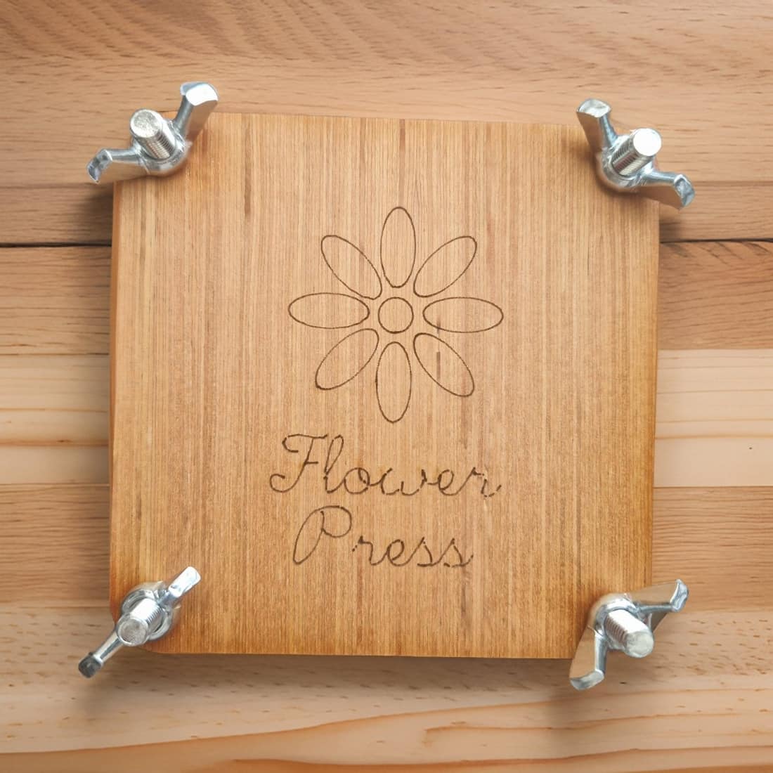 Gardener's Gift Set with Flower Press and Scented Candle
