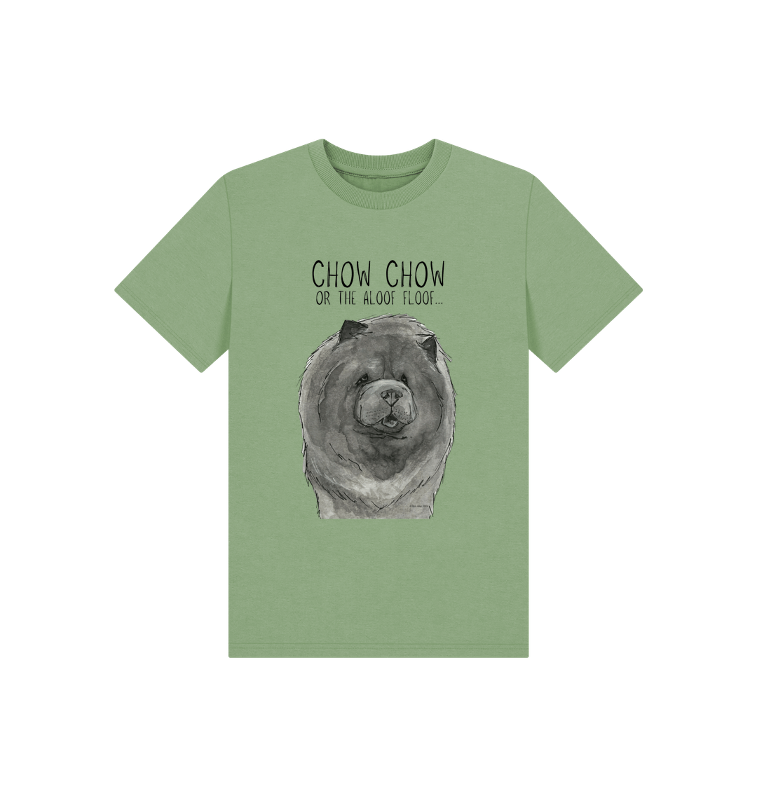 Blue Chow Chow Kids T-Shirt for Young Dog Lovers