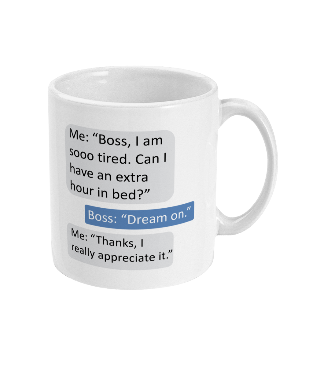 Extra Hour in Bed Ceramic Coffee Mug