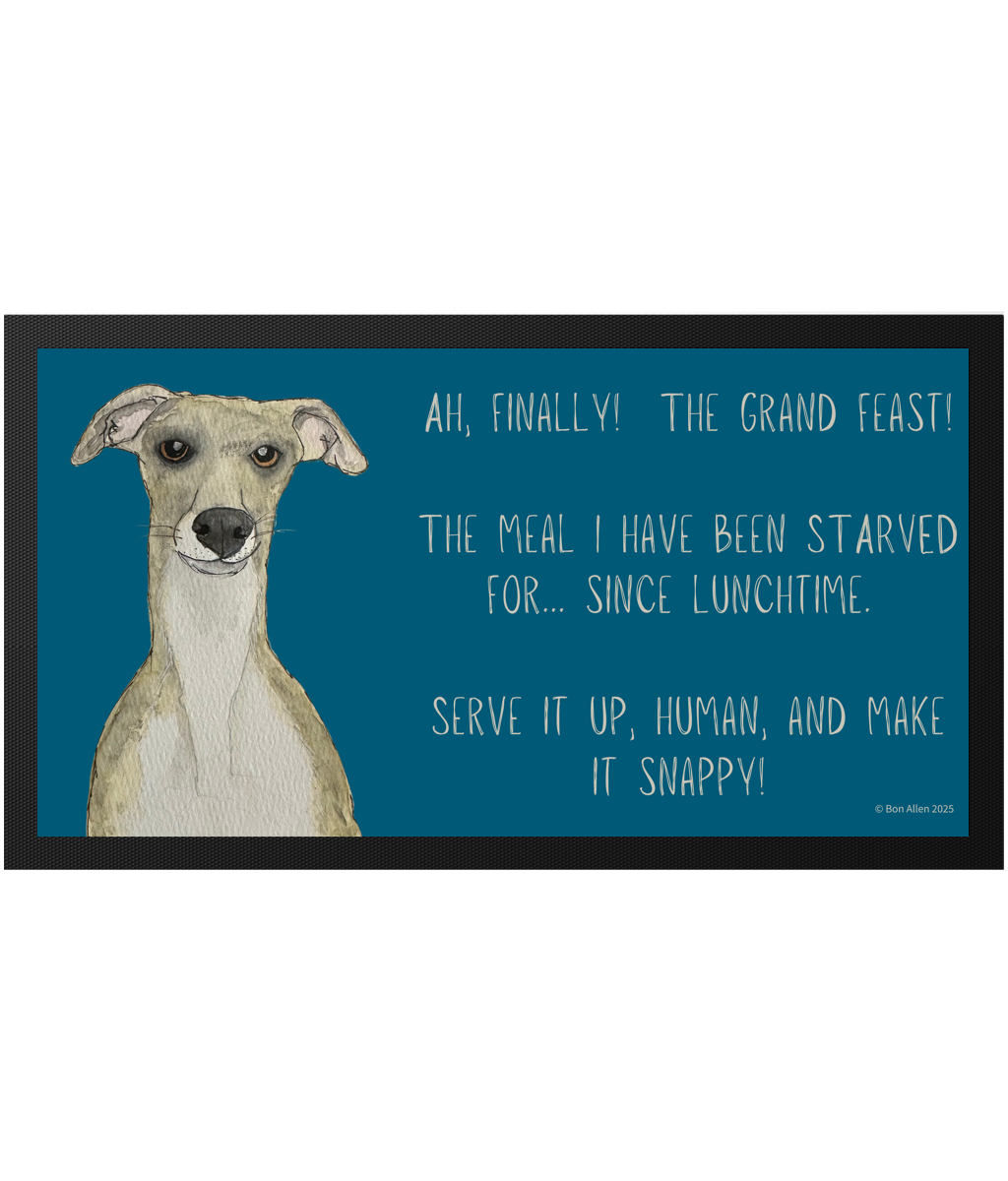 Whippet Real Good Feast Mat