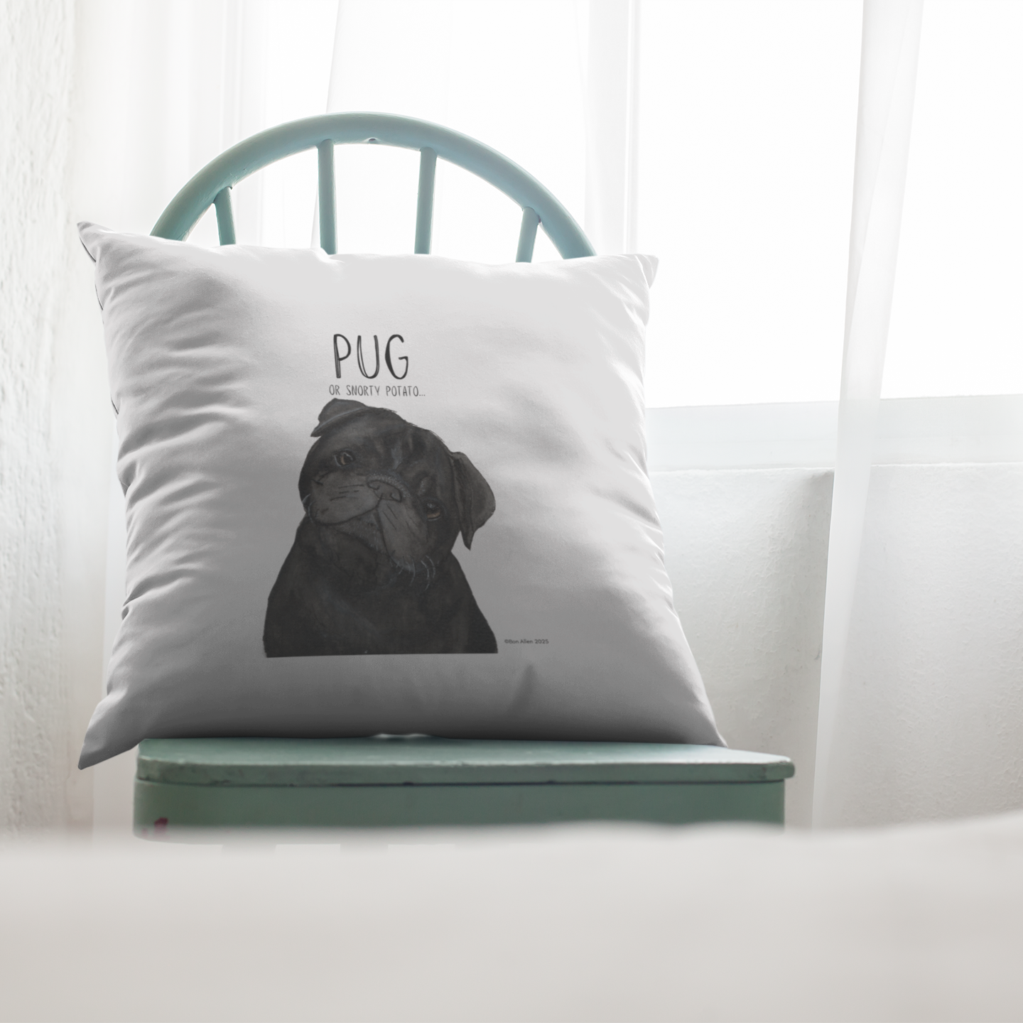 Pug Cushion Cover for Your Couch