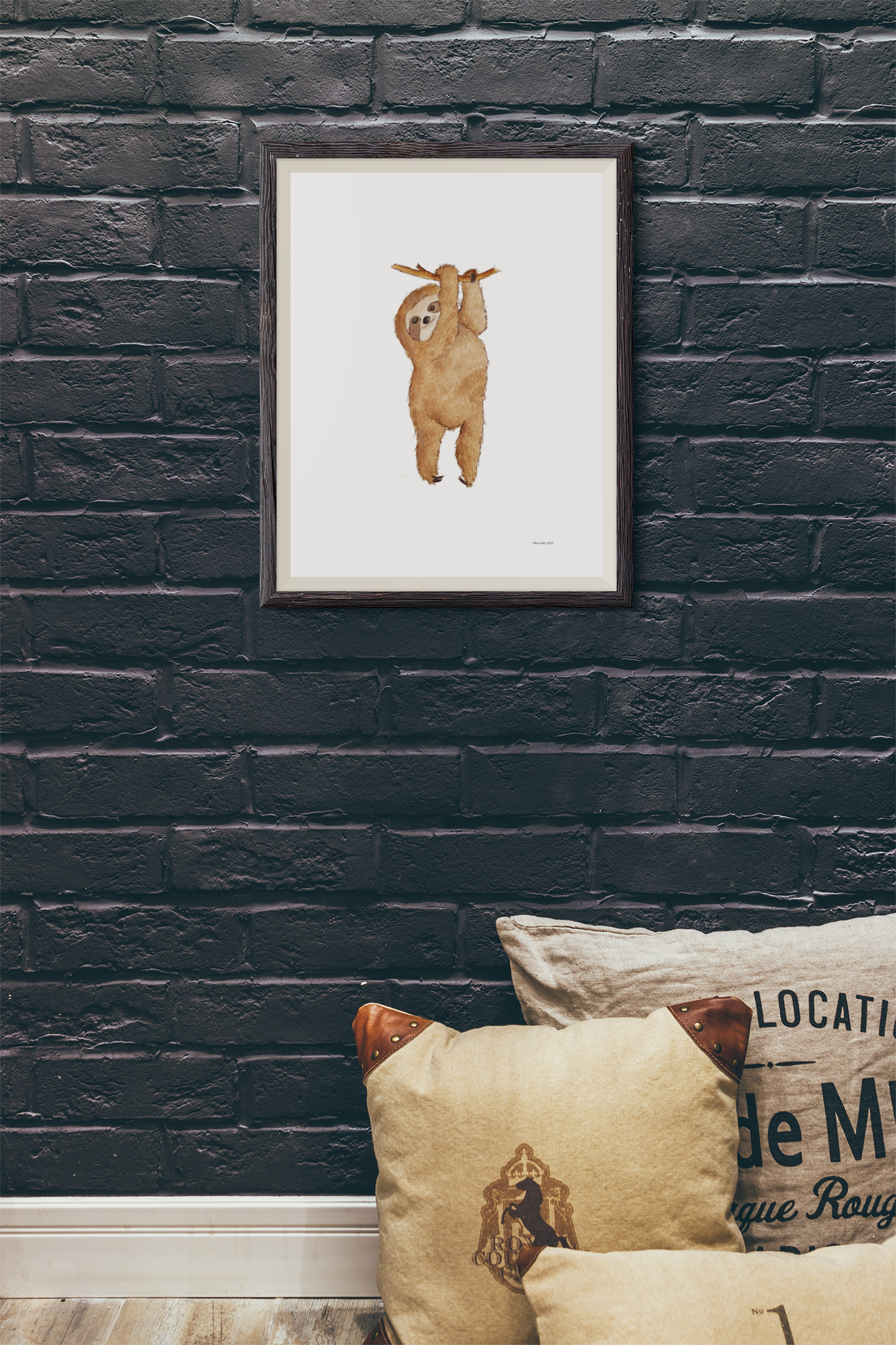 Sloth Life A4 Giclée Print Lazy Never Looked So Good