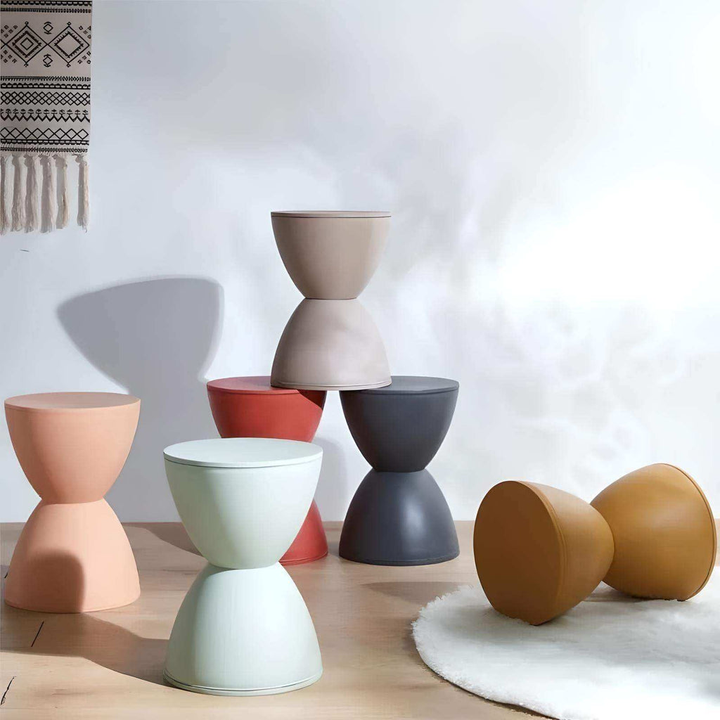 Hourglass Stools Modern Design