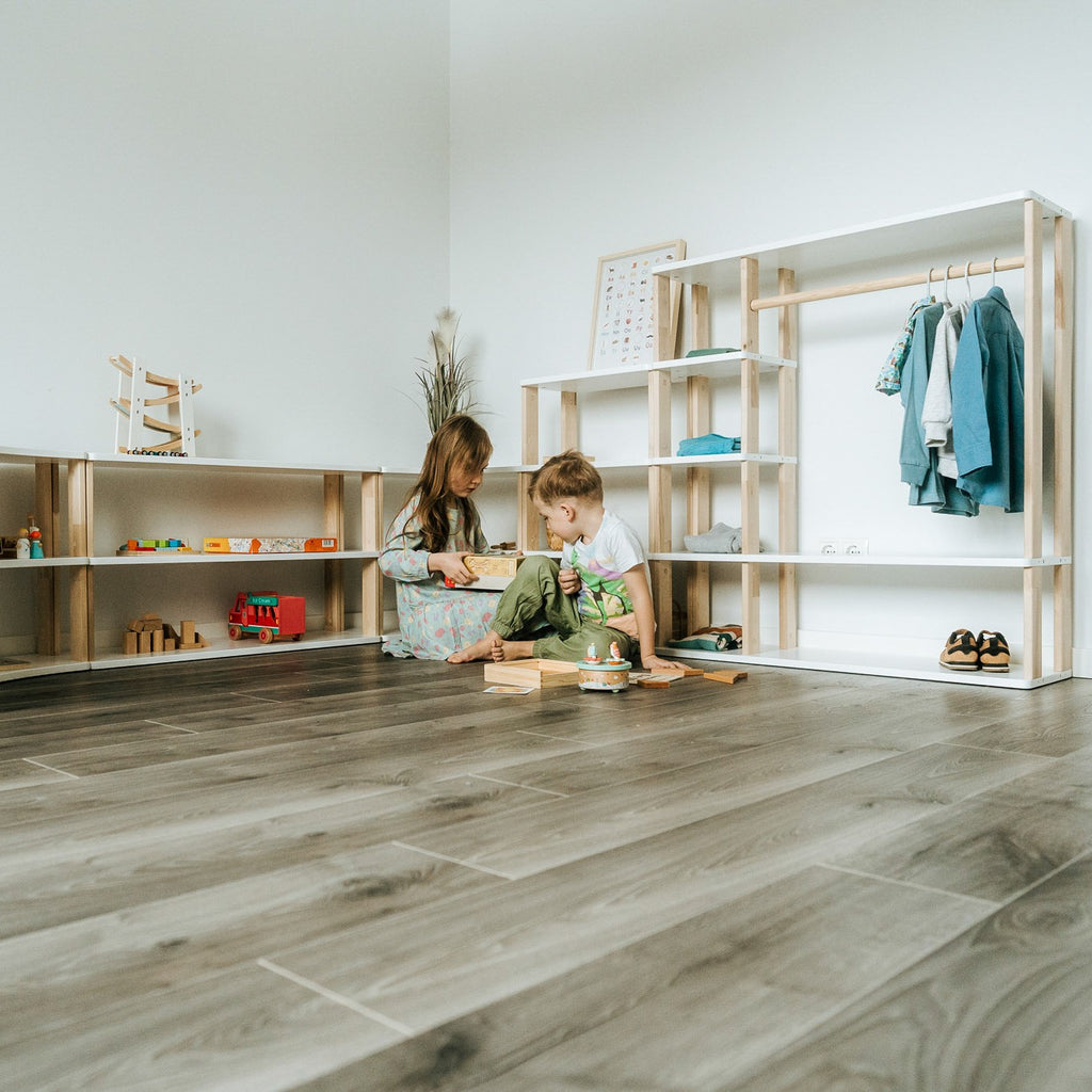 Modular Montessori Shelf Straight - 4 Shelves