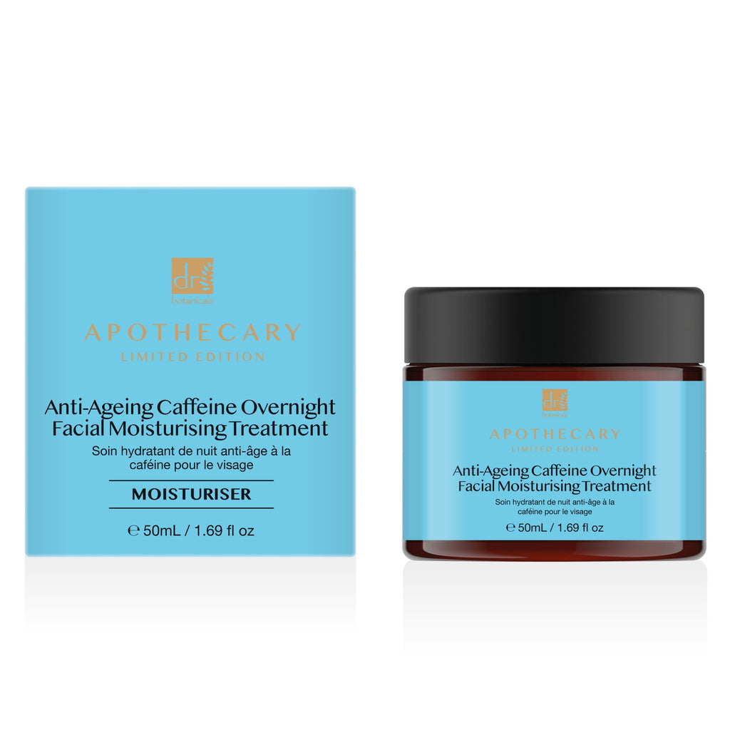 Anti-Ageing Caffeine Overnight Facial Moisturising Treatment 50ml Twin Pack