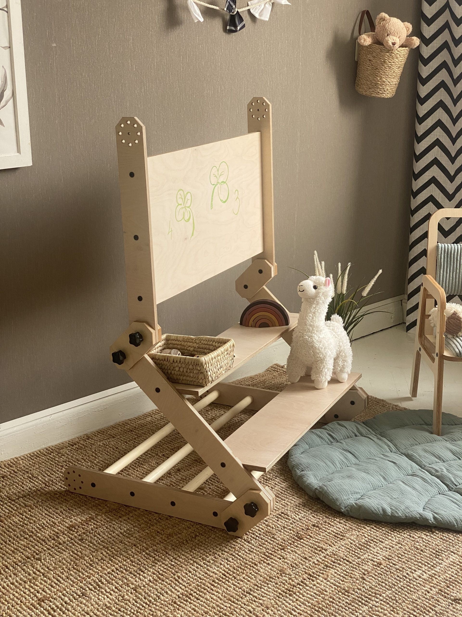 Montessori Climbing Set / Table / Drawing Board NABU